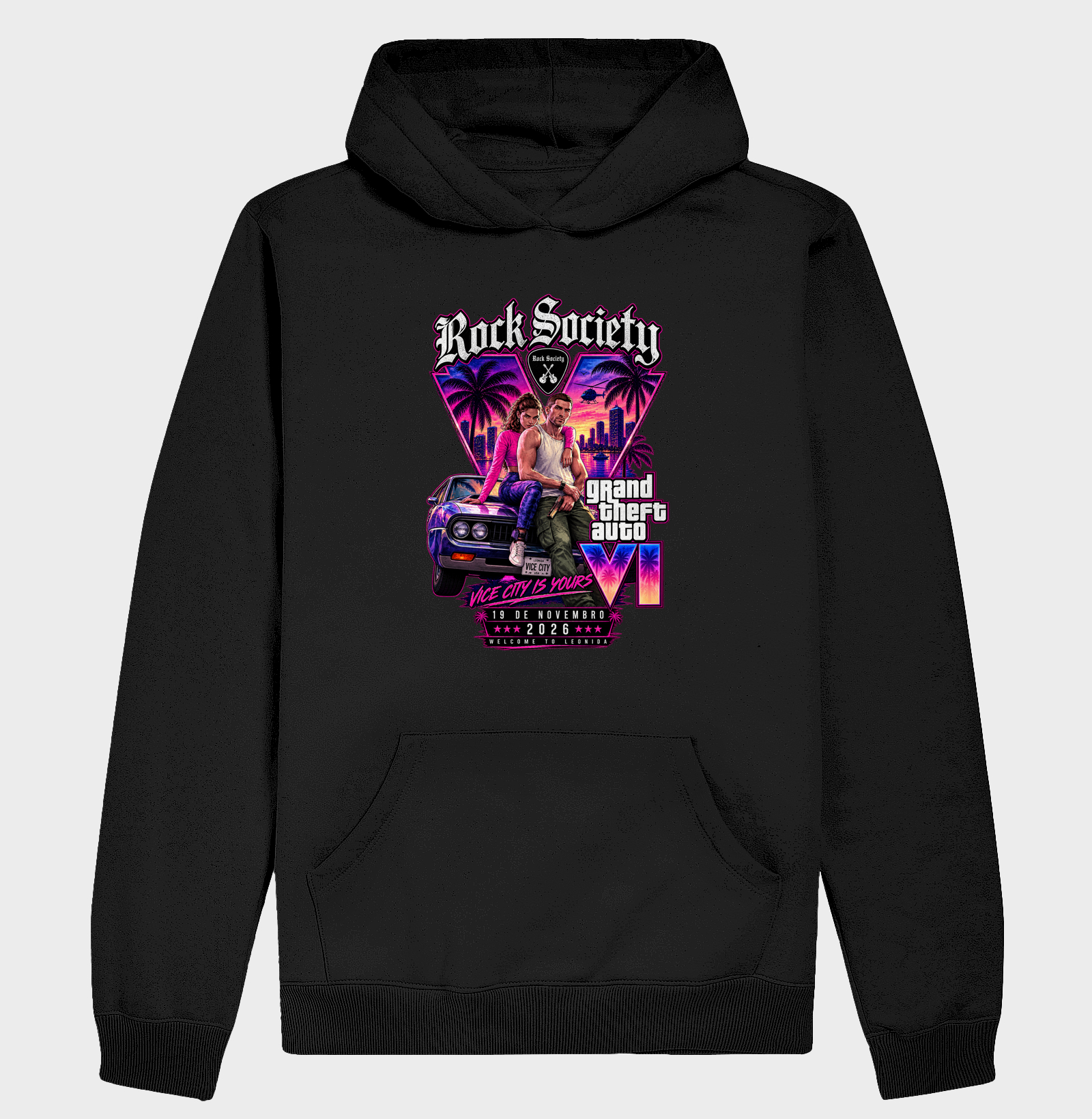 Grand Theft Auto VI – Rock Society - Hoodie Moletom