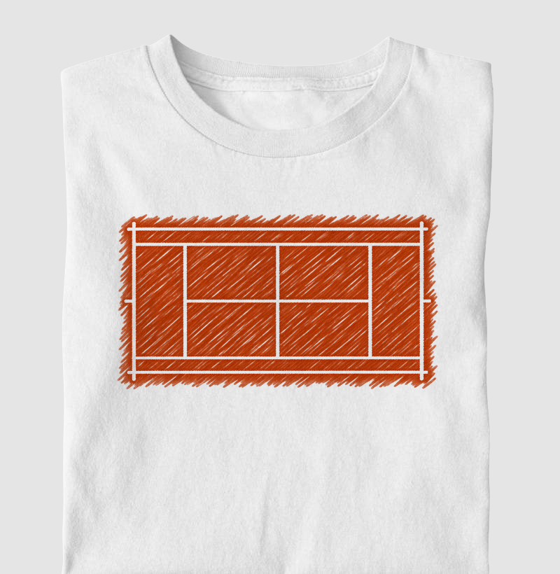 Quadra Saibro Rabiscada - Camiseta