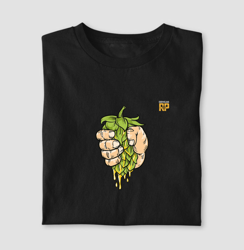 Camiseta Mão Espremendo Lúpulo Claras ES