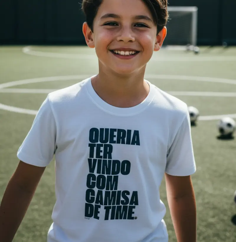 Queria ter vindo com camisa de TIME