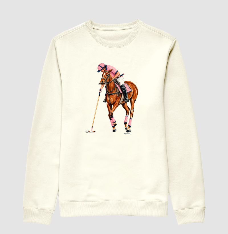 Polo - Pink&Blue - Suéter Moletom