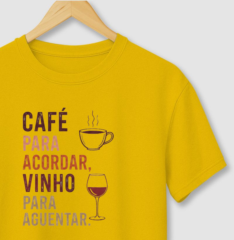 Café para acordar, vinho para aguentar