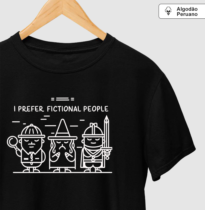 Camiseta Algodão Peruano Fugitivo da Realidade - Camiseta Algodão Peruano