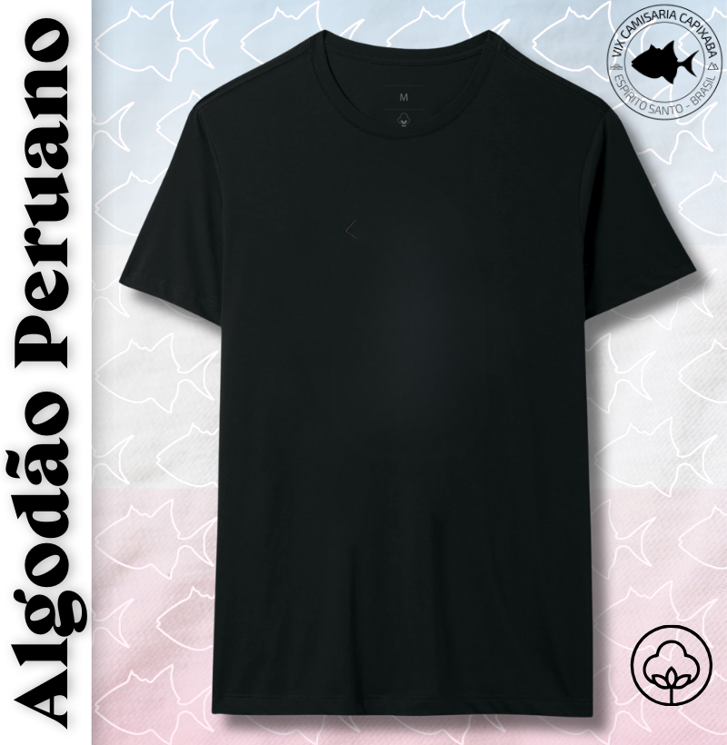 Camisa Lisa de Algodão Peruano - #28581