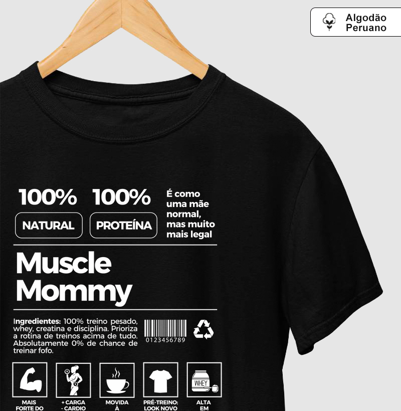 Rótulo Muscle Mommy