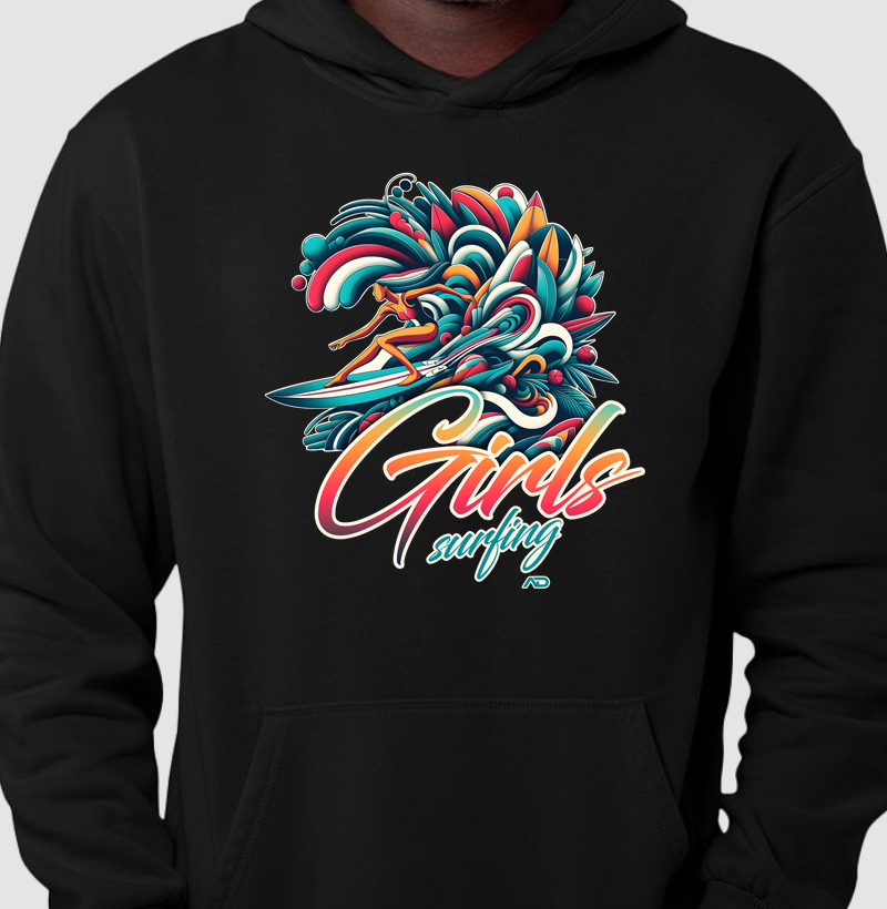Girls Surfing
