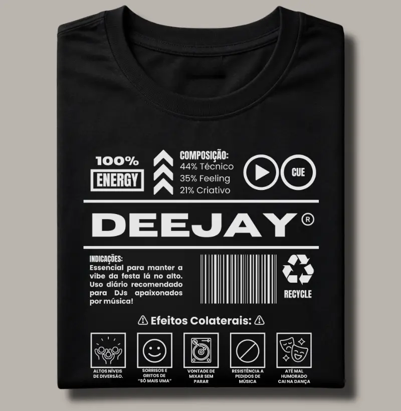 DJ: Uso contínuo pode causar efeitos colaterais! 🎧🔥