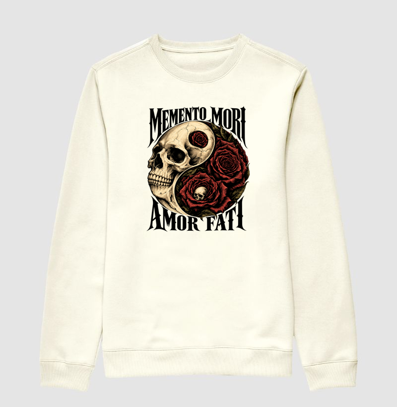 Dualidade — Memento Mori & Amor Fati - Suéter Moletom