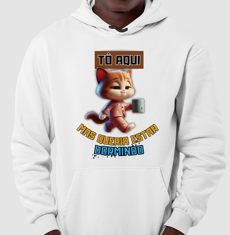 Gatinho - to aqui, mas queria estar dormingo