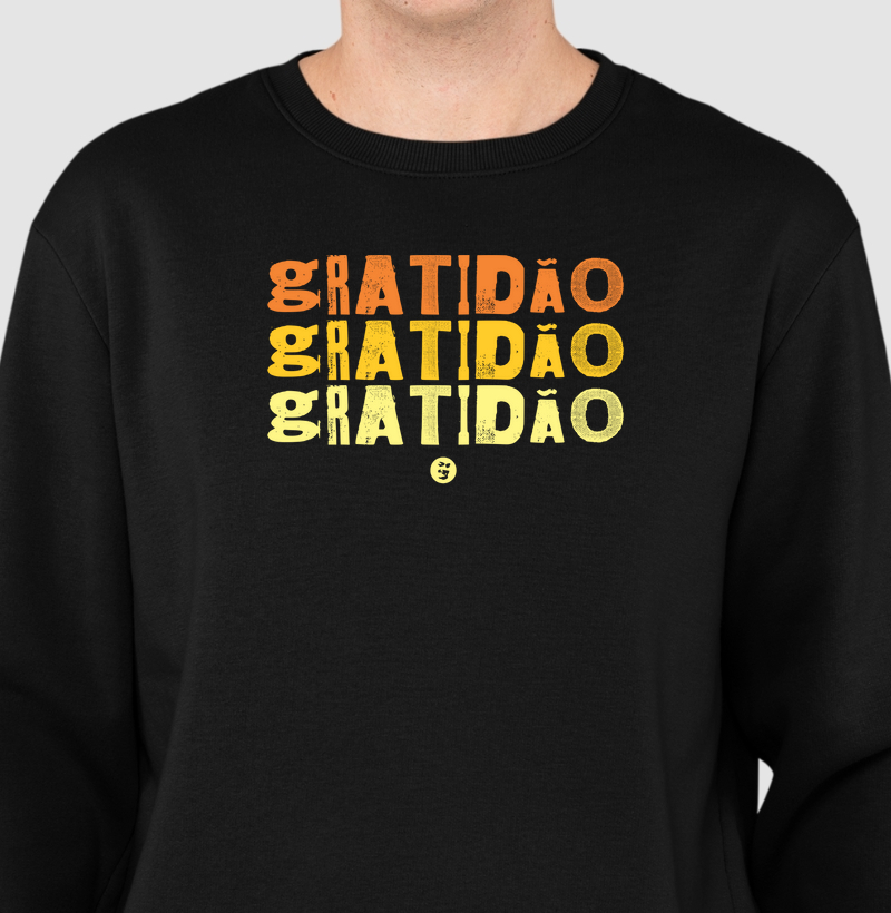 Camiseta GRATIDÃO / Laranja