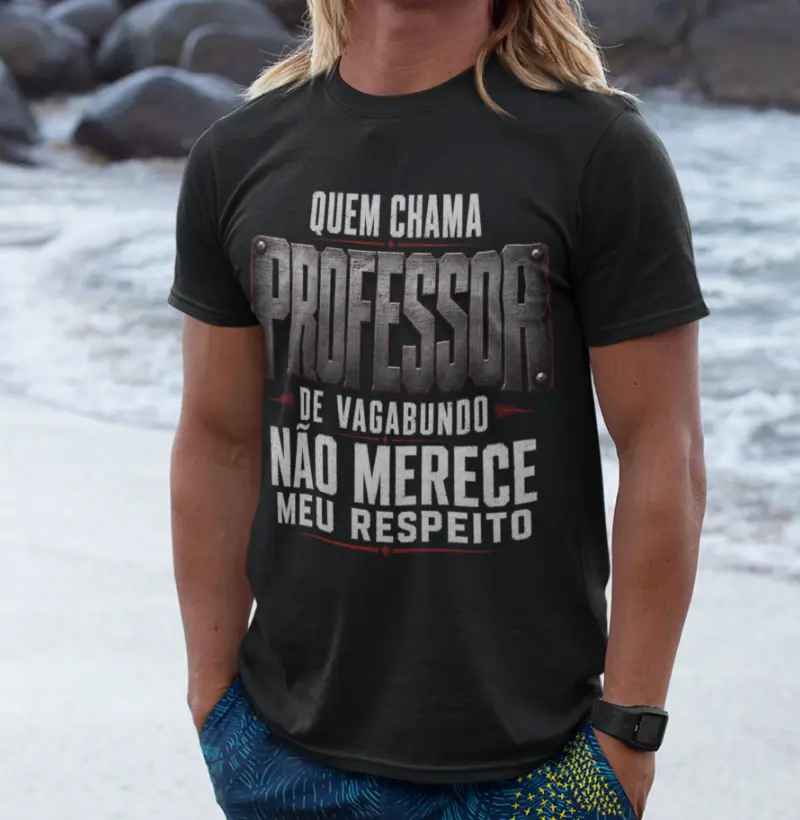 Que chama professor de vagabundo, não merece meu respeito.