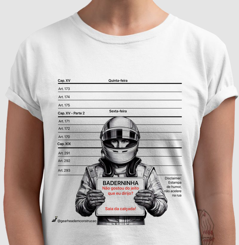 MAIS VENDIDAS - Edição Limitada - Camiseta Gearhead Baderninha