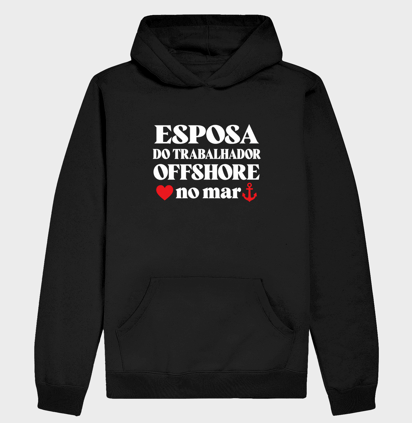 Esposa de Offshore|Coração no Mar - Hoodie Moletom