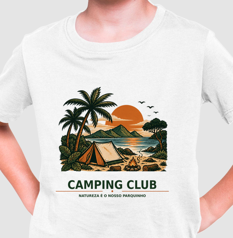 Camiseta Infantil | Camping Club – Natureza é o Nosso Parquinho