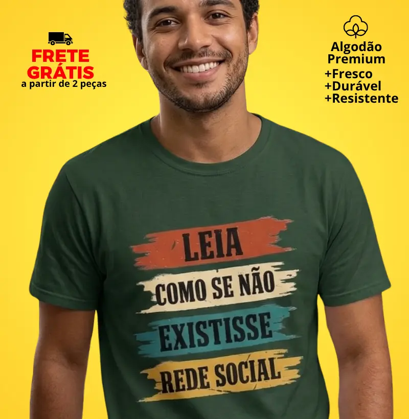 Camiseta Leia Como Se Não Existisse Rede Social