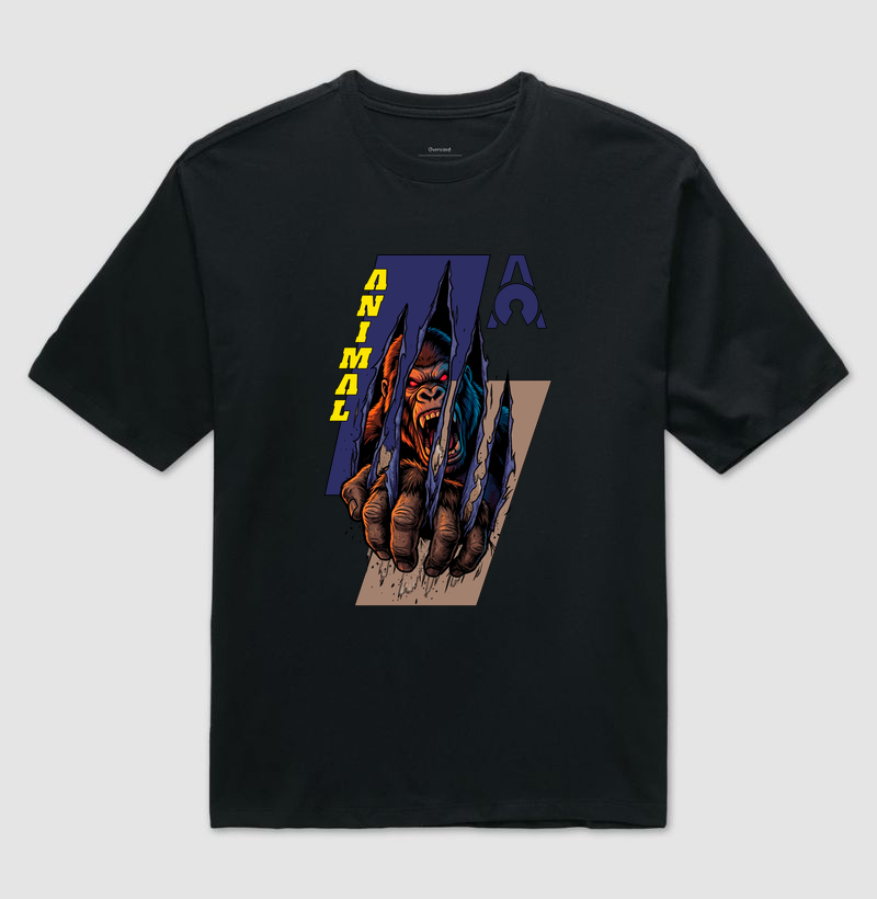 Camiseta Oversized Chimpanzé | Origem Eterna — Aion Abstract