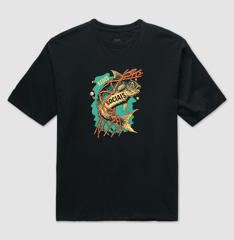 Redes Sociais - Camiseta Oversized