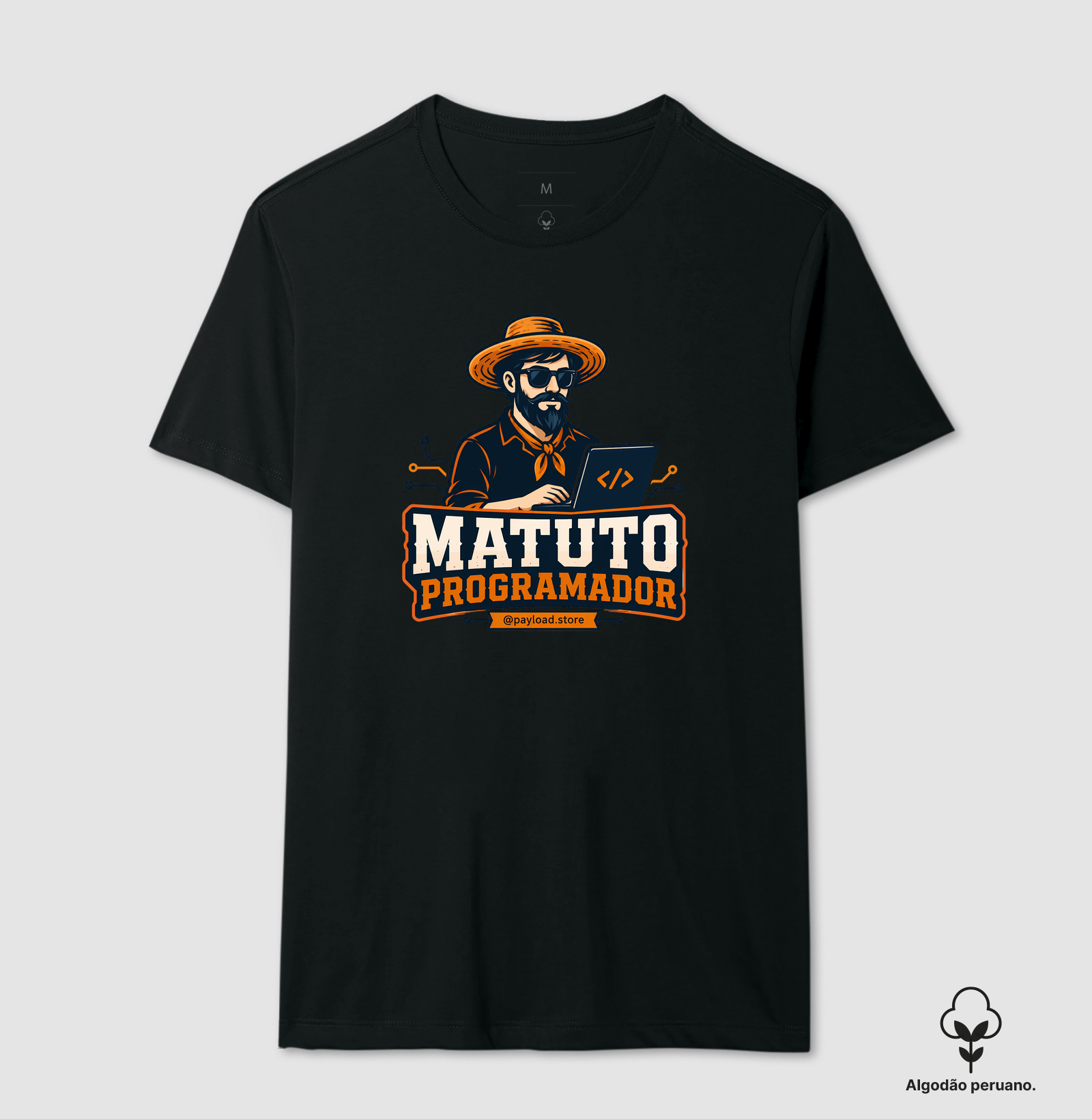 Camiseta Matuto Programador em Algodão Peruano — Coleção Oficial