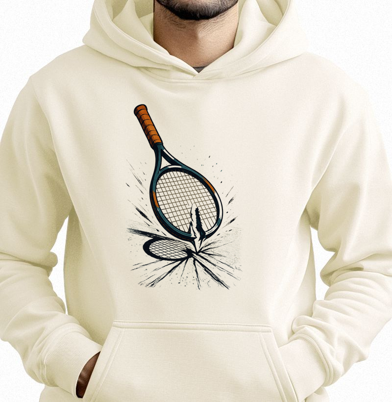 Raquete impactada - Moletom com capuz