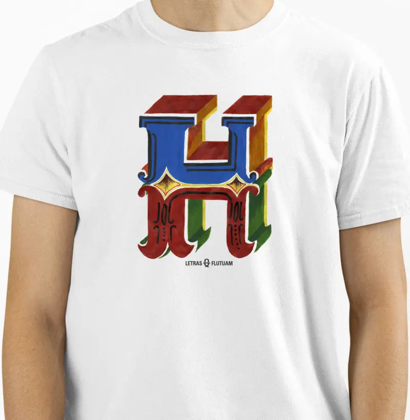 Camiseta Letra H