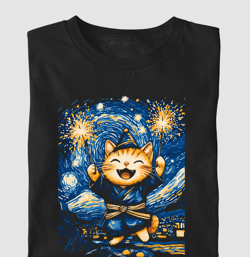 Gato na Noite de Festa