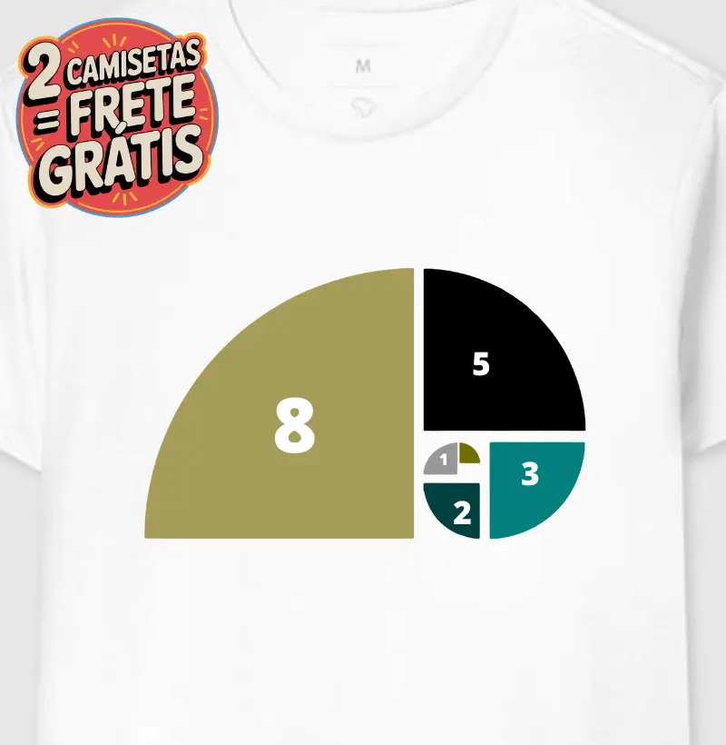 Camiseta Sequência de Fibonacci 