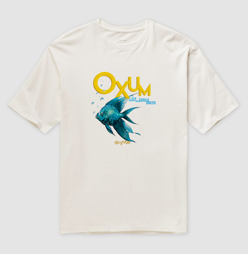oversized OXUM mãe das águas doces unissex
