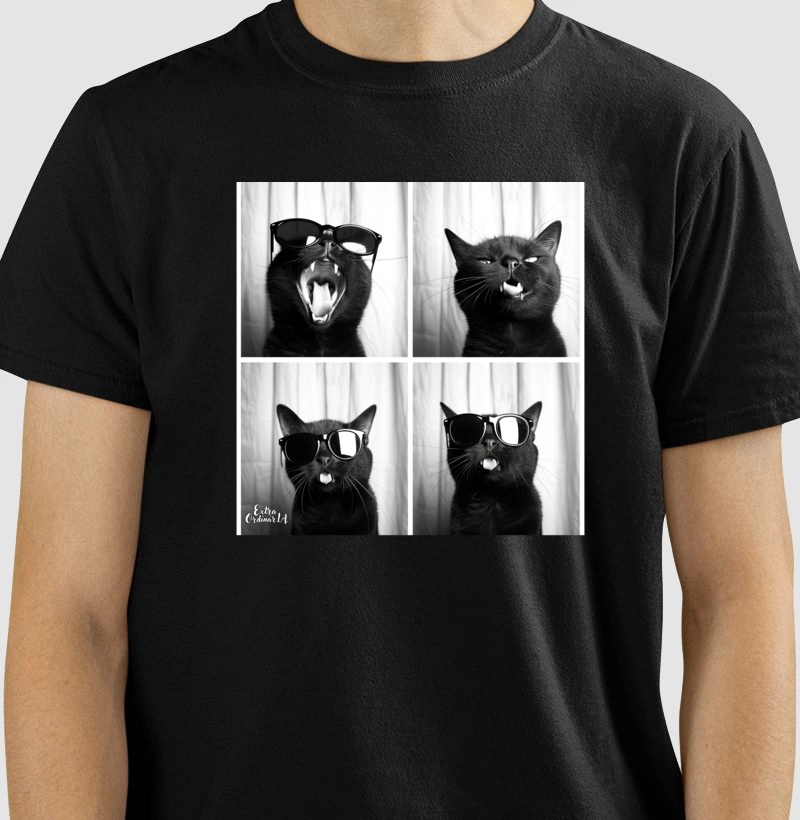 Gato Preto de Oculos Ensaio Fotografico