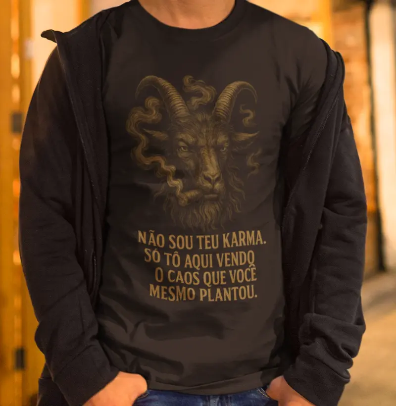 Não sou teu karma.