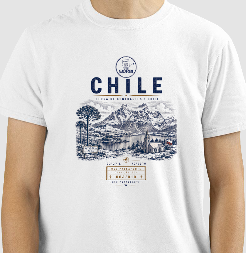Camiseta Chile Neve | Coleção 001 • 006/010 | Use Passaporte