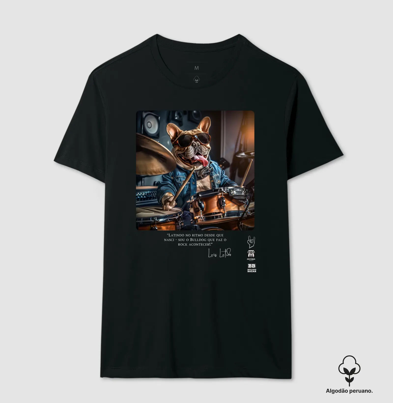 Camiseta Premium Bulldog Frances "Lars Latido"