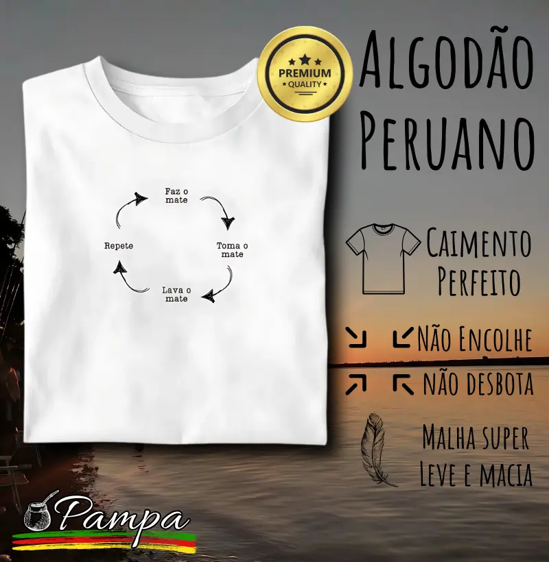 Camiseta O ciclo do Mate (Premium)
