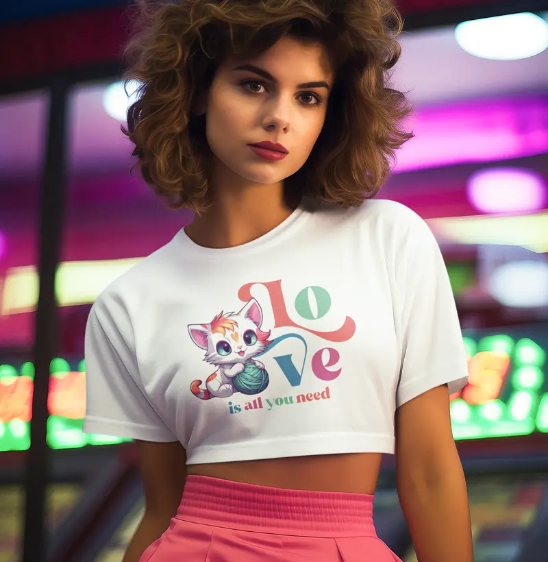 Cropped Love Cat
