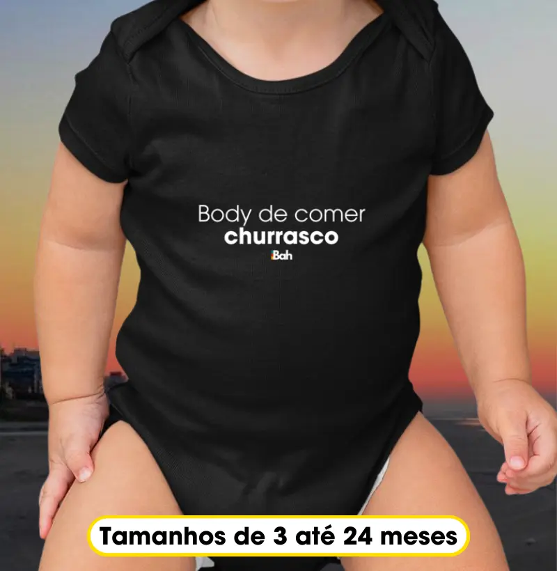 Body de comer churrasco