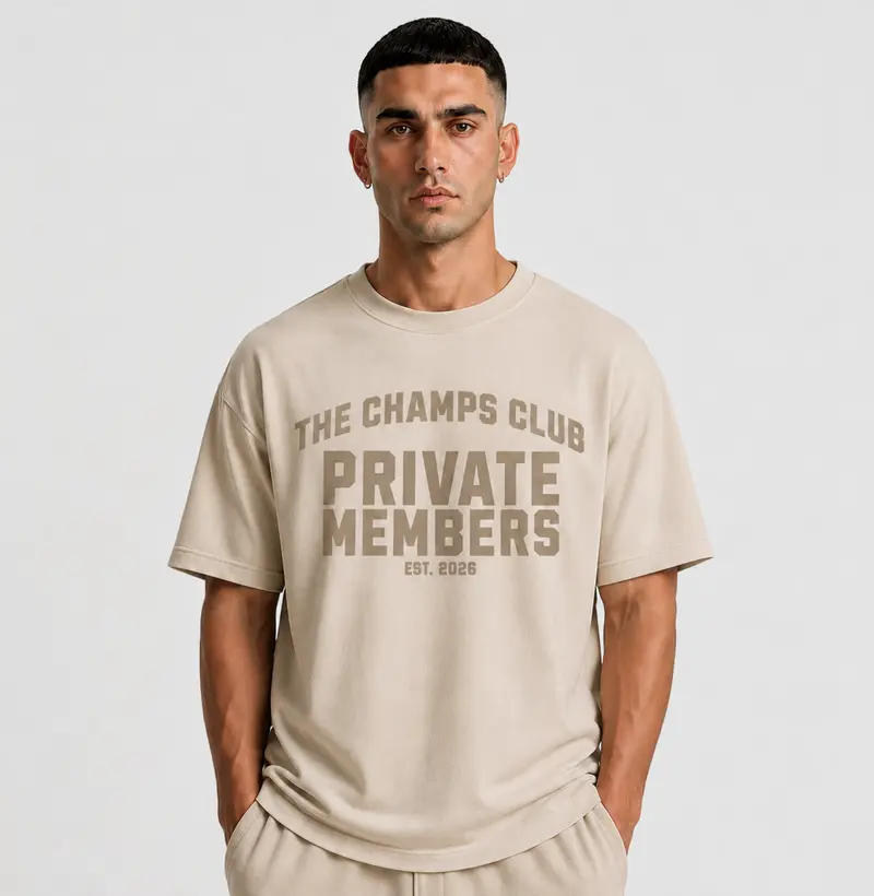 Camiseta Oversized Vintage Private Members