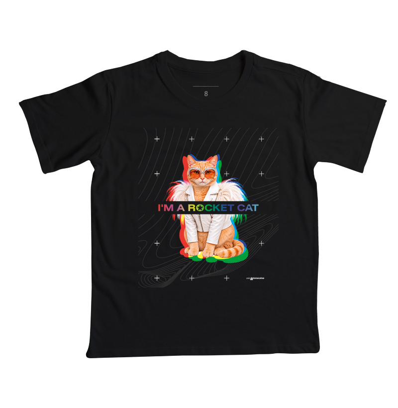 Rocket Cat - Camiseta Infantil