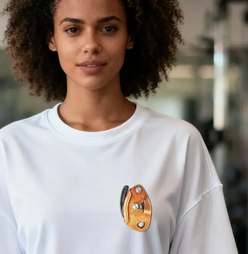 Camiseta Oversized Falésia & Magnésio | Escalada Bolso