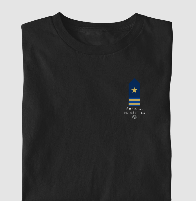 Camiseta 1 Of. de Nautica platina minimalista 