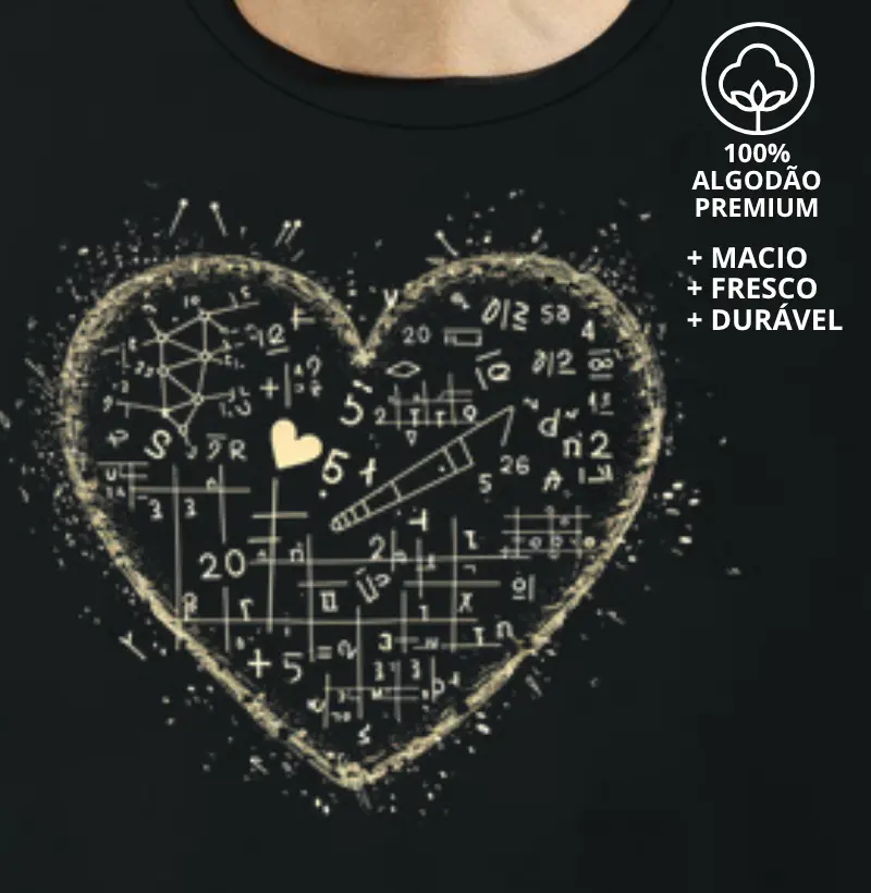 Camiseta Coração Matemático