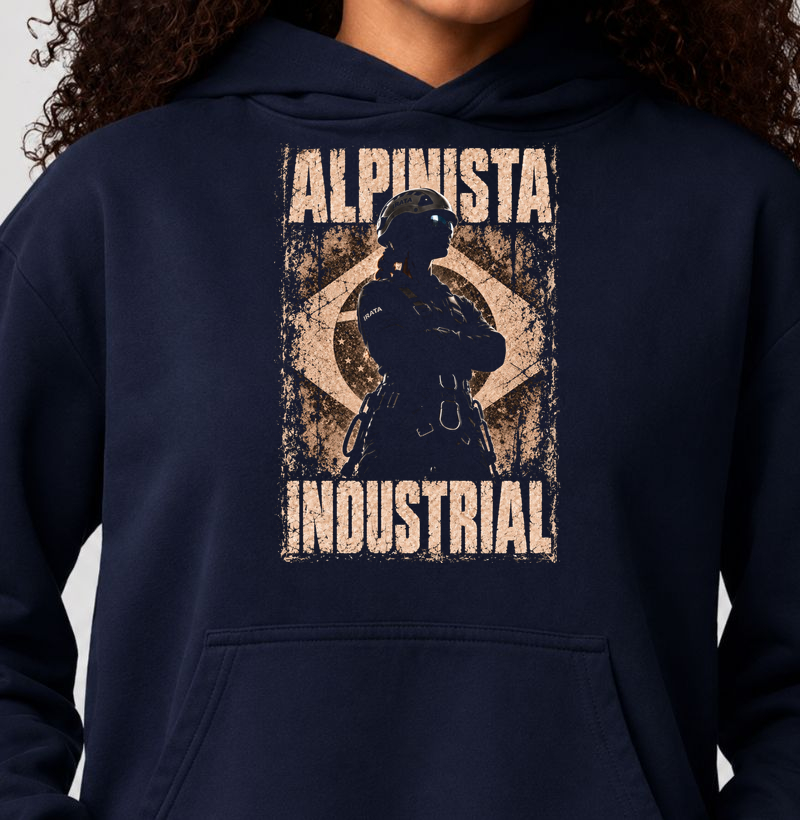 Alpinista Industrial - Mulher IRATA - Hoodie Moletom