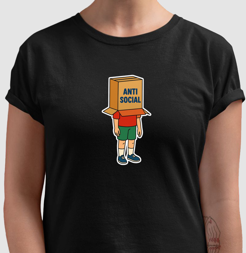 Camiseta "Anti-Social"