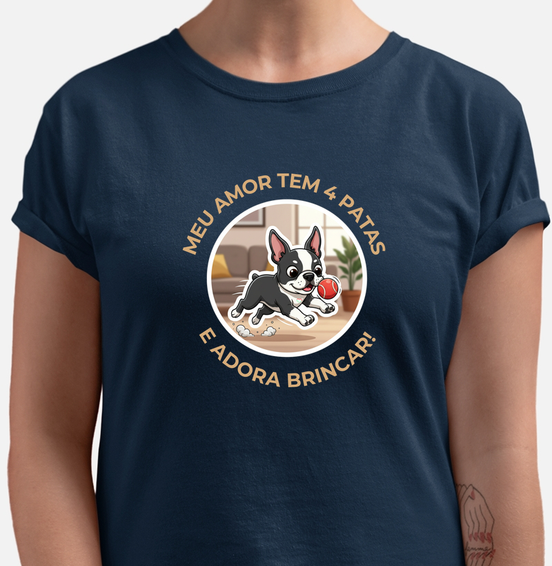 AMOR BOSTON TERRIER - Camiseta