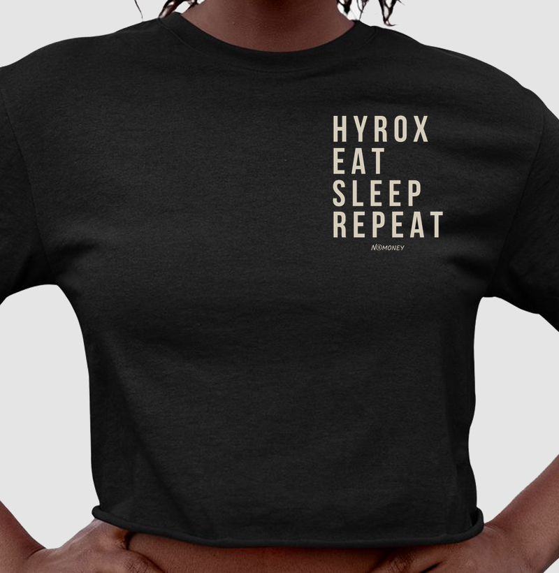 Cropped Hyrox. Eat. Sleep. Repeat.