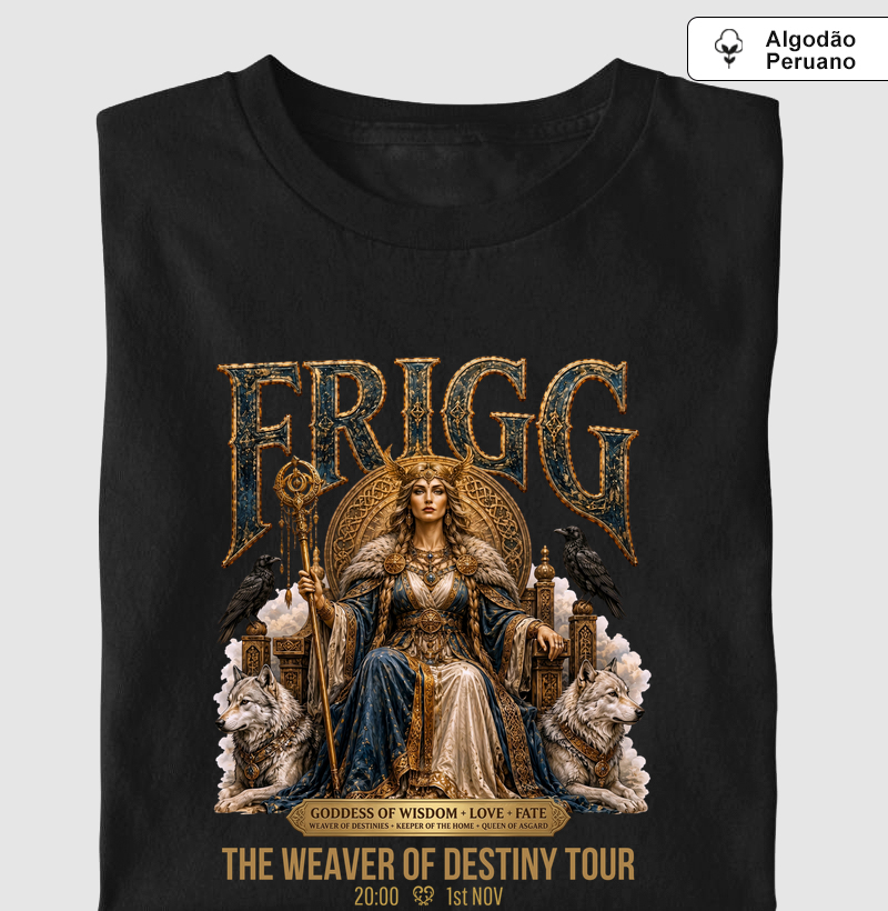 Frigg Festival - Camiseta Algodão Peruano