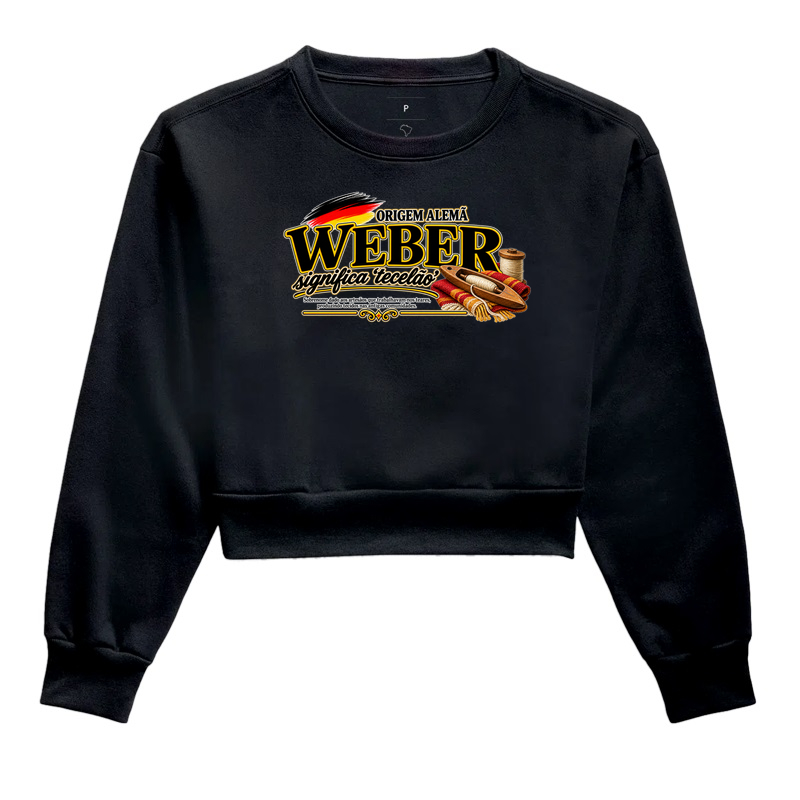 Weber  - Cropped Moletom