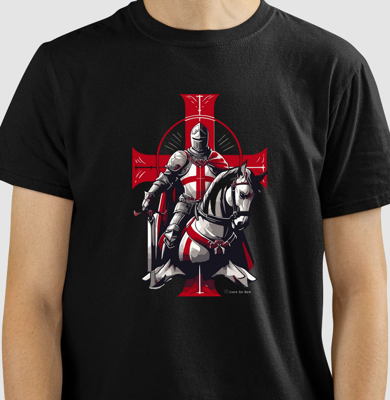Camiseta maçonaria - Cavaleiro Templário red