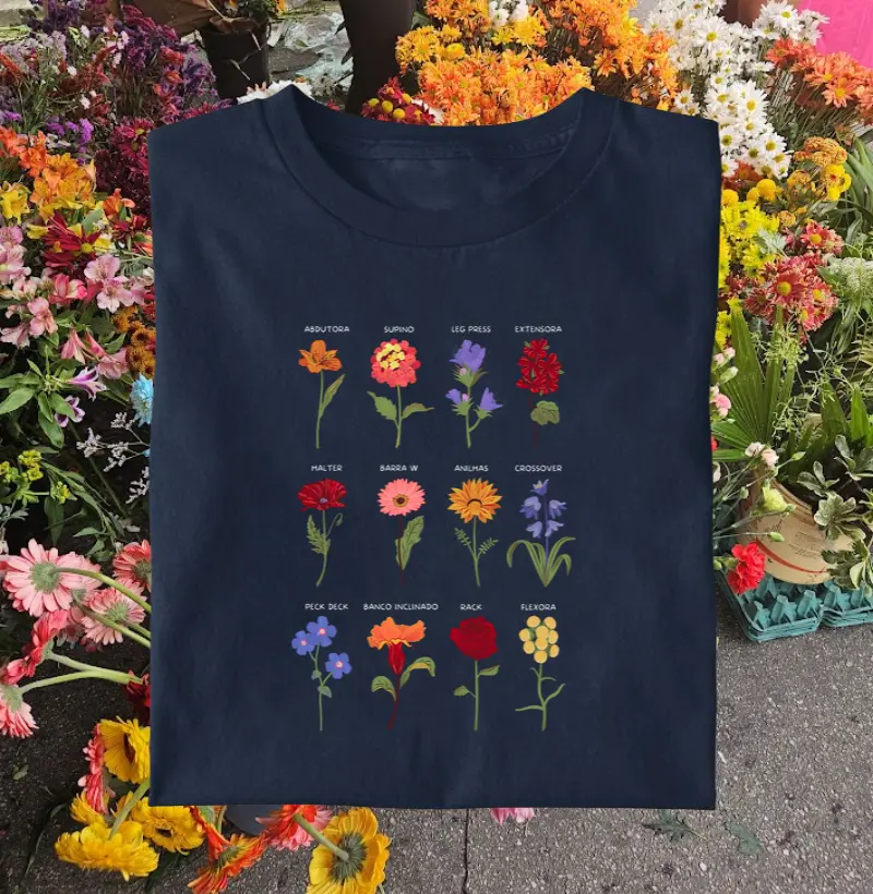 Flores & equipamentos de academia