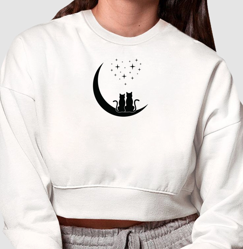 Love Cats - Moletom Crooped