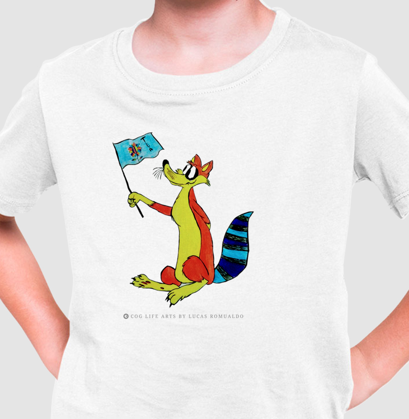 Camiseta Infantil A bandeira by Lucas Romualdo