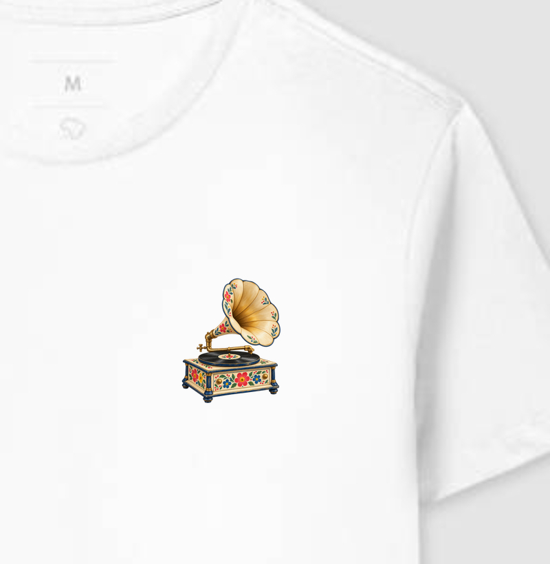 GRAMOFONE FLORAL VINTAGE